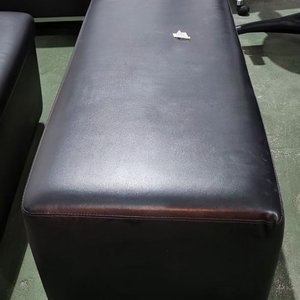 Puff Rectangular Negro para Pie de Cama o Asiento - imagen 2
