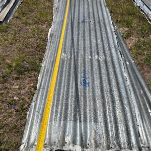Lote de 5 Chapas Metálicas Onduladas - imagen 1