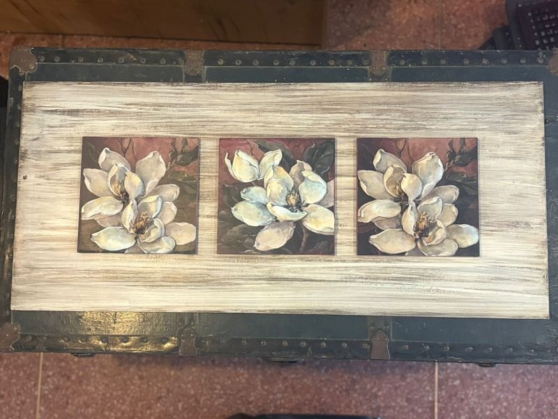 Cuadro con relieve en madera