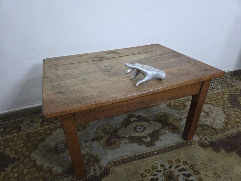 Mesa ratona en roble macizo firme para decoración - imagen 4