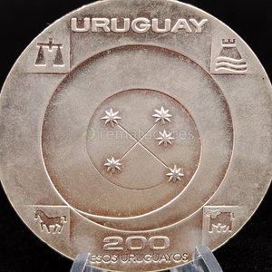 Moneda Conmemorativa Uruguay 200 Pesos Uruguayos 1999 - imagen 6