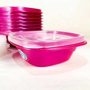 Set de 9 Bowls Cuadrados de Plástico con Tapa - imagen 3