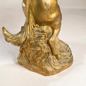 Figura "Jinete" en Pasta Dorada, 33 cm de Altura - imagen 5