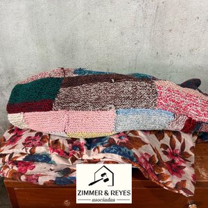 Lote siguiente: Frazada y Acolchado Tejido Multicolor 1 Plaza