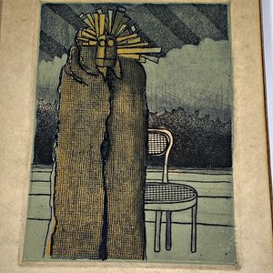 Dos grabados artísticos, uno firmado por R. Correa Caraffa - imagen 8