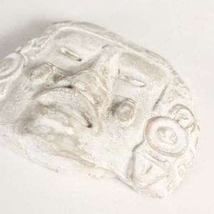 Escultura Cabeza Olmeca Estilo Maya Yucatán - imagen 2