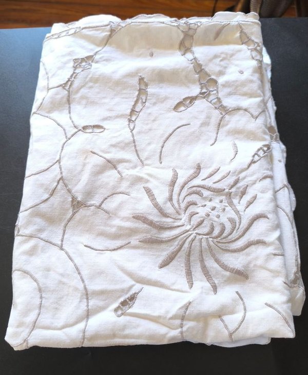 Colección de Tela Blanca Antigua y Decorativa - imagen 7