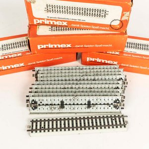 4 cajas con 10 tramos de vías marca primex Made in Western Germany - imagen 2