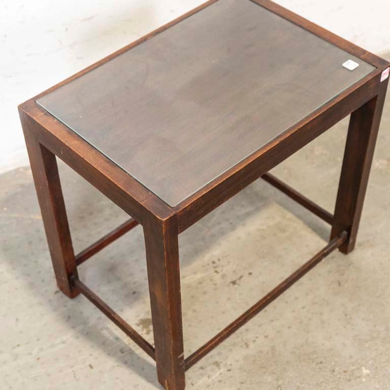 Mesa lateral con tapa de vidrio para decorar tu hogar - imagen 2