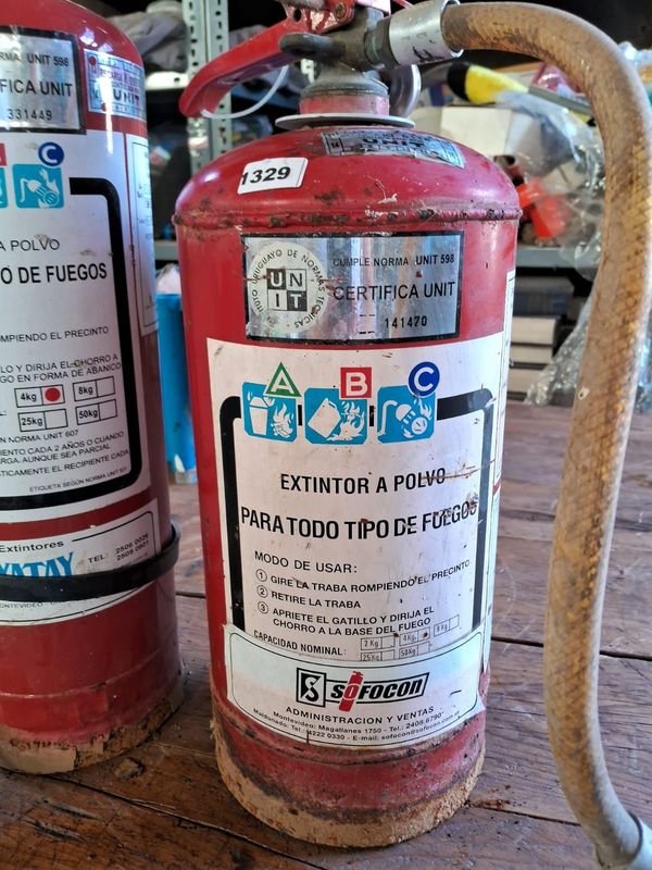 Lote anterior: Lotes de extintores para incendios
