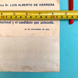 Boleta Electoral Partido Nacional Dr. Luis Alberto de Herrera 1930 - imagen 3