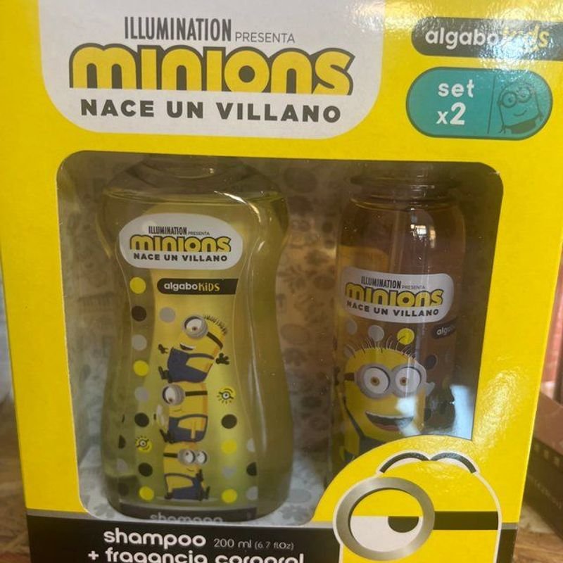Estuche Minions colonia y shampoo de alta calidad