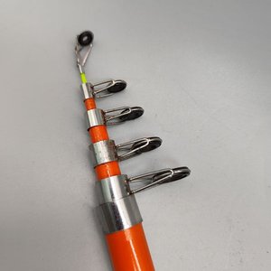Caña de Pescar Telescópica Naranja 2.40m, 5 Tramos - imagen 2