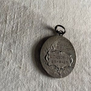 Medalla Ciclismo Club América Amberes 1925 Primer Puesto Dassori - imagen 4