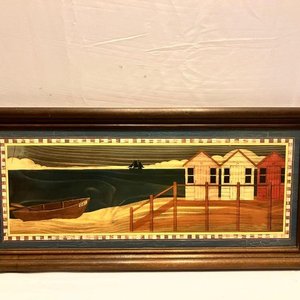 Lote de dos cuadros decorativos de estilo rústico - imagen 3