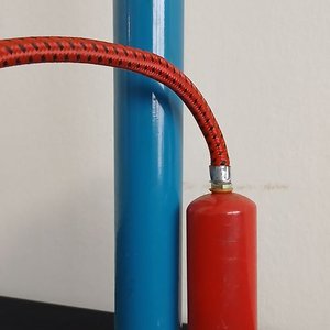 Inflador de Pie Metálico con Tanque de Aire y Recuperador - imagen 3
