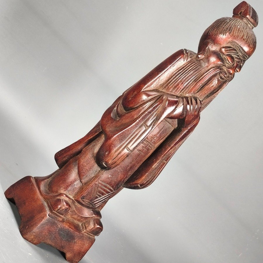 Figuras de madera tallada con estilo antiguo - imagen 12