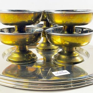 Nueve piezas, sitiales y copas para postre - imagen 3