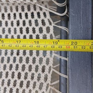Silla Reposera Plegable Artesanal con Tejido Macramé - imagen 8
