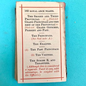 Libro Antiguo Masonería "The Domatic Working of The Ceremonies of The Holy Royal Arch" - imagen 3