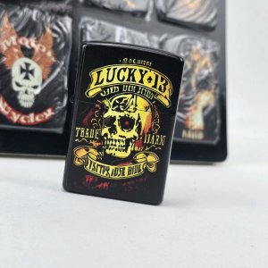 Encendedor Estilo "Lucky R" con Diseño de Calavera - imagen 1