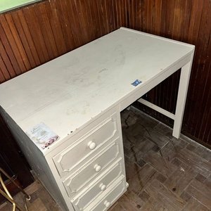 Escritorio de Madera Blanco con 4 Cajones - imagen 2