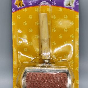 Cepillo para Mascotas Doble Cabezal con Mango de Madera - imagen 1