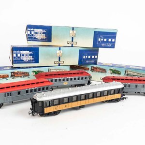 4 vagones POCHER made in Italy en su caja original. - imagen 2