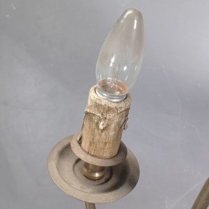Araña Holandesa de Bronce con Tres Luces - imagen 6