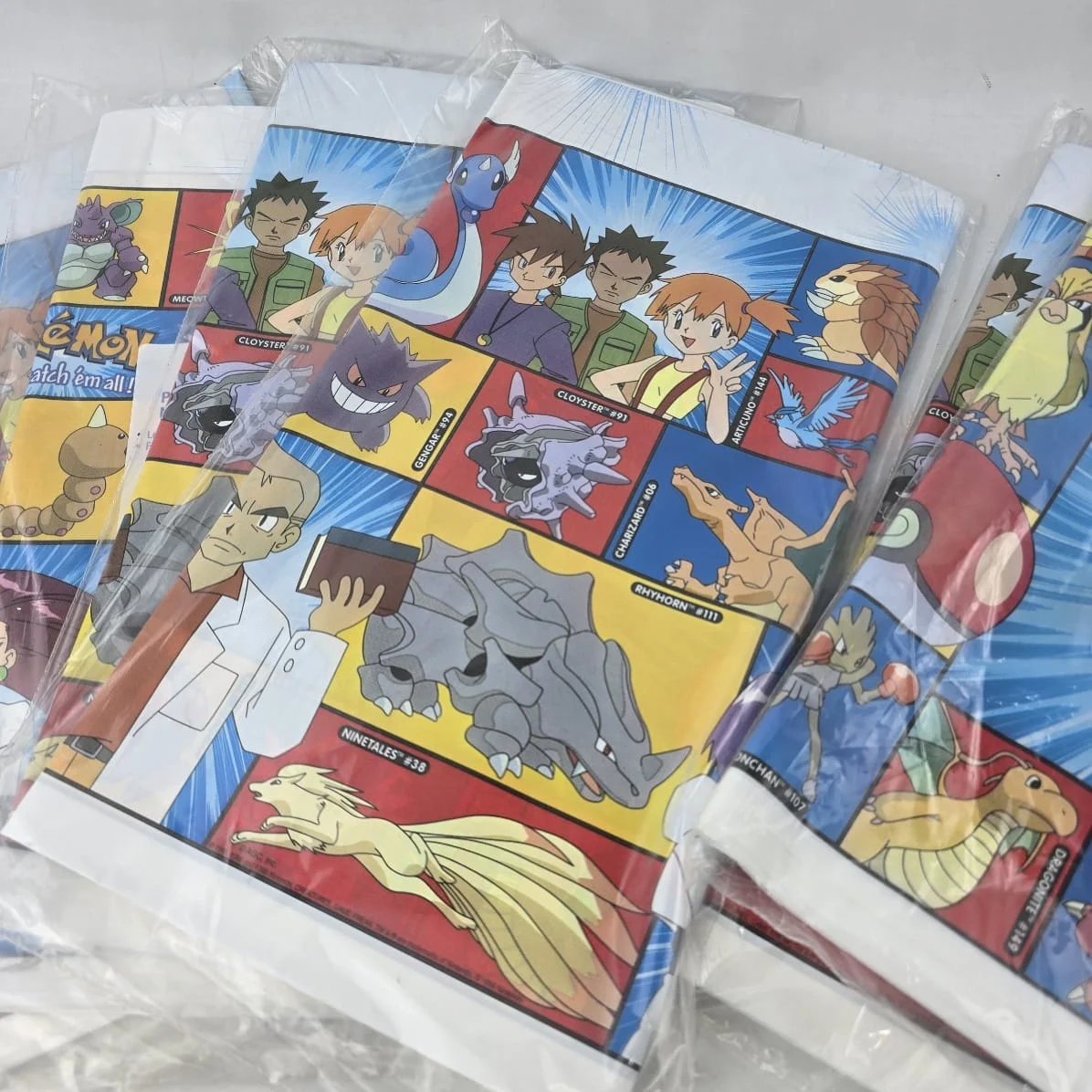Manteles Plásticos Pokemon Originales Década 90 x6