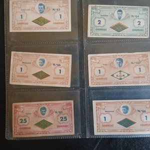 Lote de 10 Billetes "Charrúas Deportivos" de Rampla Juniors y Racing (1961) - imagen 3