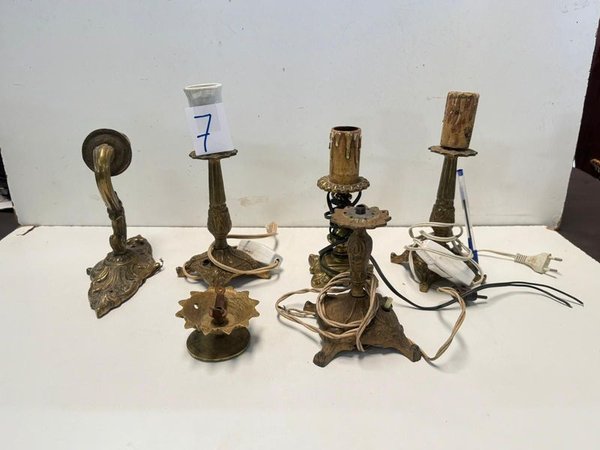 Candelabros de Bronce Ornados - imagen 2