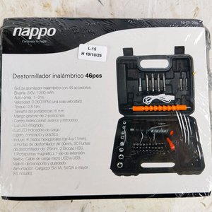Atornillador Inalámbrico Nappo con Maletín y 46 Accesorios - imagen 2