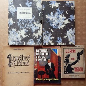 Lote de 4 Libros: Cielo de Tierra, Nuestros Clásicos, La Tijera de Onetti y Clarín de Vanguardia - imagen 1