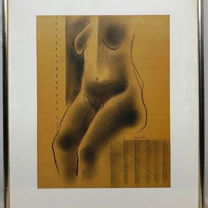 Lote anterior: Dibujo "Desnudo" de Vicente Martín, Carbonilla sobre Papel, 65x50 cm