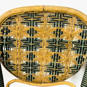 Juego de Comedor Francés: Mesa Rectangular y 5 Sillas de Caña y Ratán - imagen 5