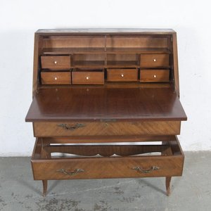 Mueble Secretaire Antiguo con Alzada y Estantes - imagen 3