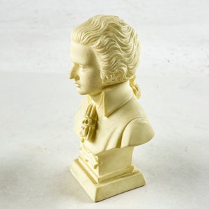 Busto de Mozart en Alabastro - 12 cm - imagen 2