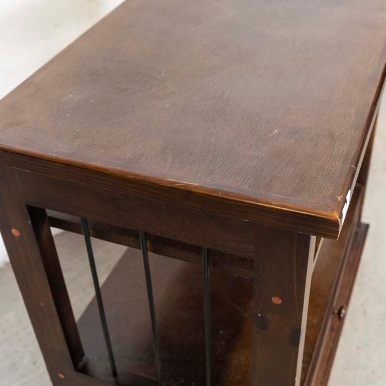 Rack de TV rodante con estantes y cajón - imagen 3