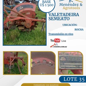 Lote siguiente: Valetadeira Semeato VS640 Roja