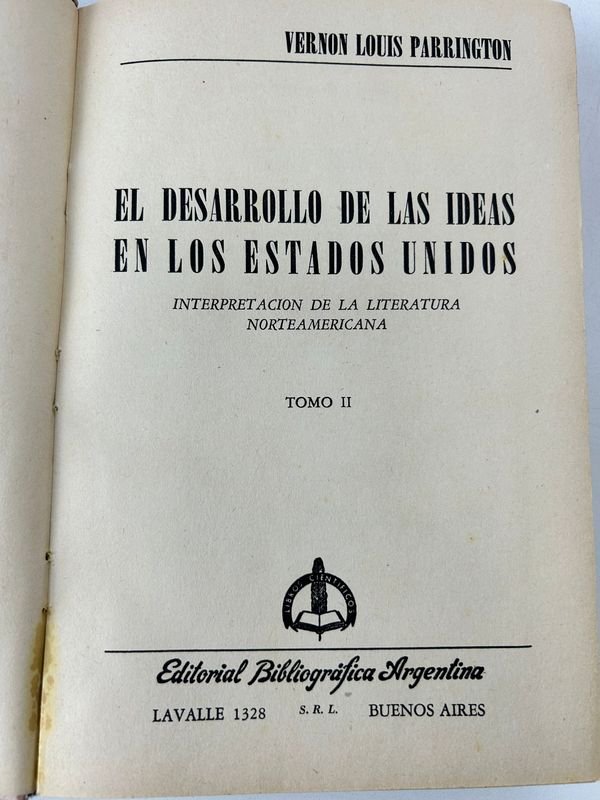 Tres tomos de El desarrollo de las ideas en los Estados Unidos - imagen 3