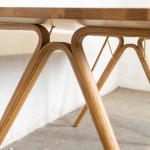 Mesa de Comedor Rectangular de Pino Laqueado - imagen 3