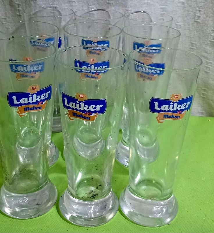 Set de 9 Vasos de Vidrio Laiker Mahou