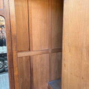 Ropero Antiguo de Roble con 3 Puertas, Espejo Biselado y 4 Cajones - imagen 20
