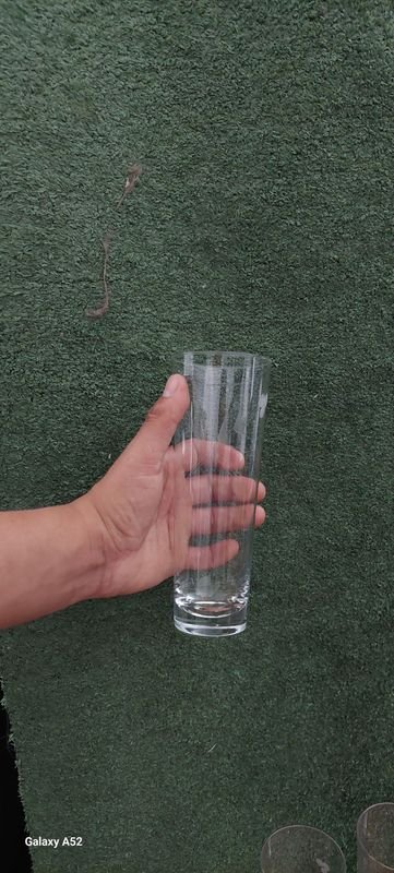 Vasos de cristal claro con diseños florales - imagen 4