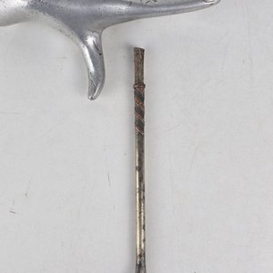 Lote siguiente: Bombilla de Plata Criolla con Detalle Trenzado
