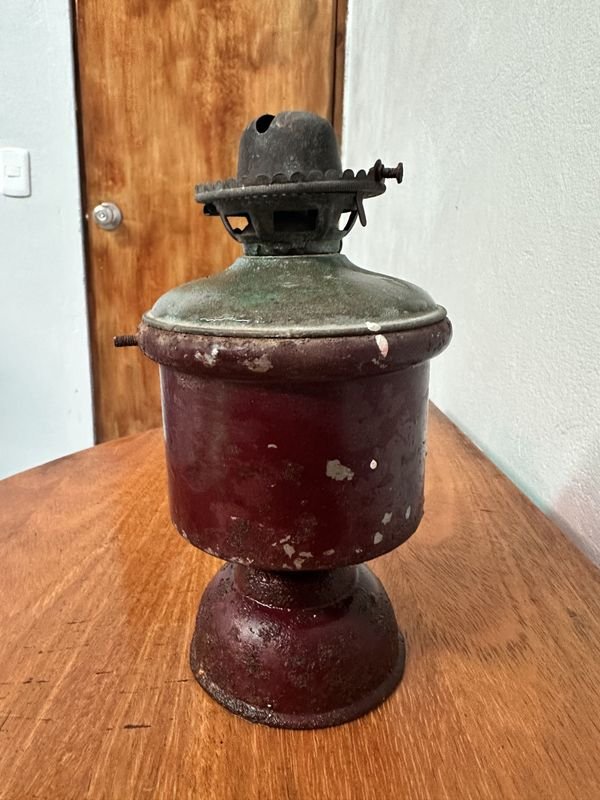 Lámpara de aceite o quinque antigua - imagen 2