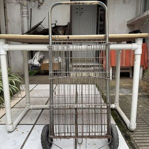 Carrito de Compras Metálico Plegable con Ruedas - imagen 4