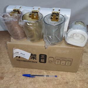Set Dispensador Pasta Dental y Soporte para Cepillos de Dientes - imagen 5