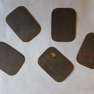 Colección de 5 Chapitas Metálicas "Okey" de Fútbol Uruguayo Años 30 - imagen 2